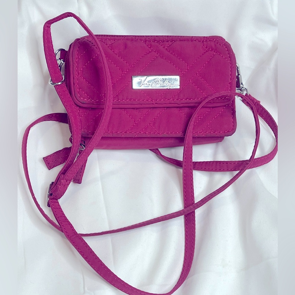 Pink Vera Bradley all in one crossbody